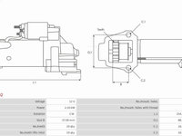 Electromotor FORD MONDEO III combi BWY AS-PL S9002