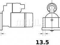 Electromotor FORD MONDEO III combi BWY MAHLE ORIGINAL MS422