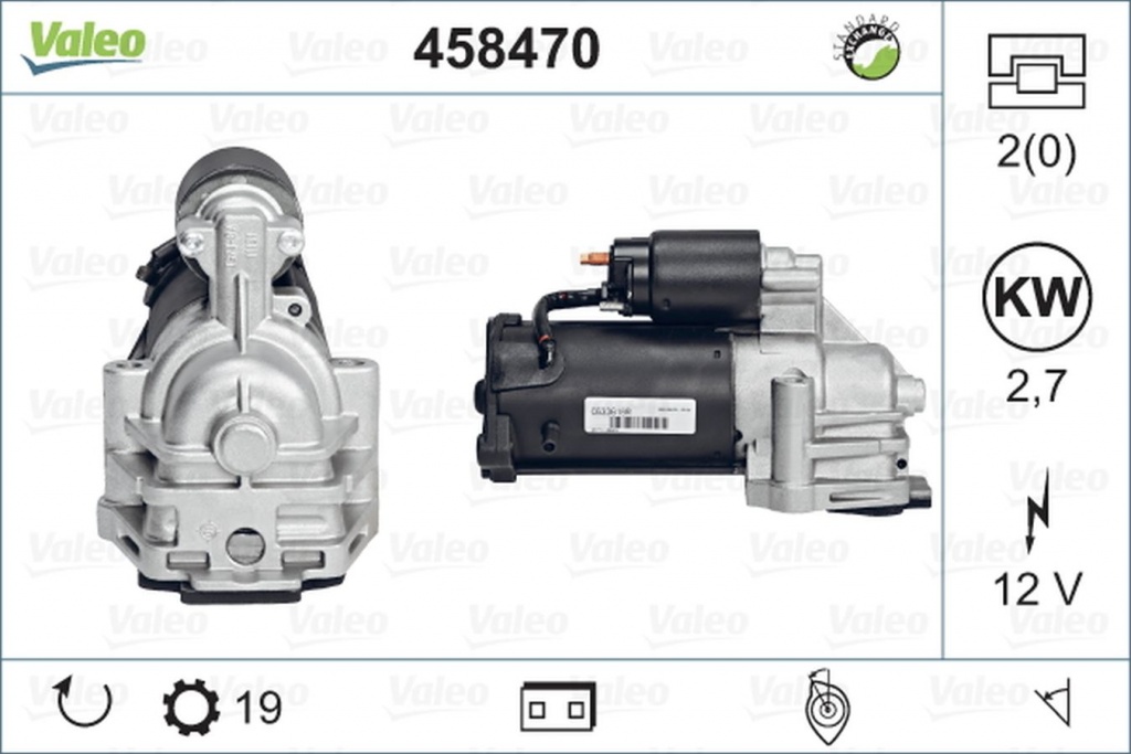 Electromotor FORD TRANSIT bus FD FB FS FZ FC VALEO 458470