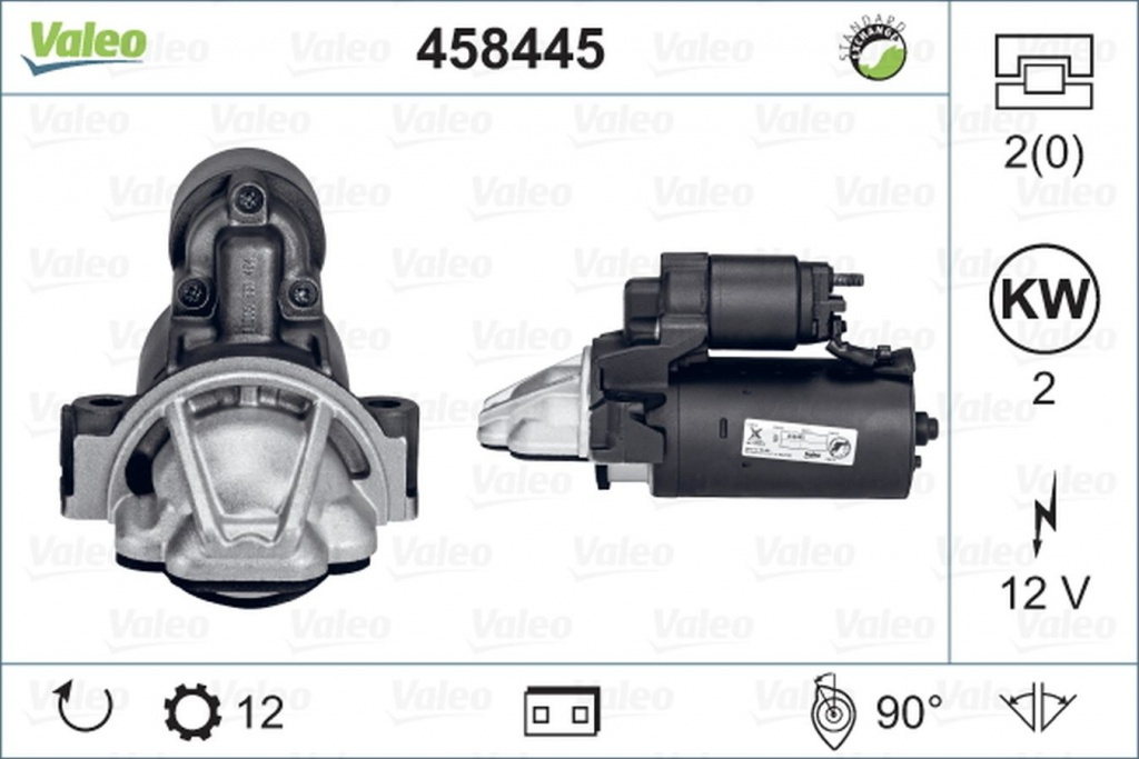 Electromotor FORD TRANSIT CUSTOM bus VALEO 458445 PieseDeTop