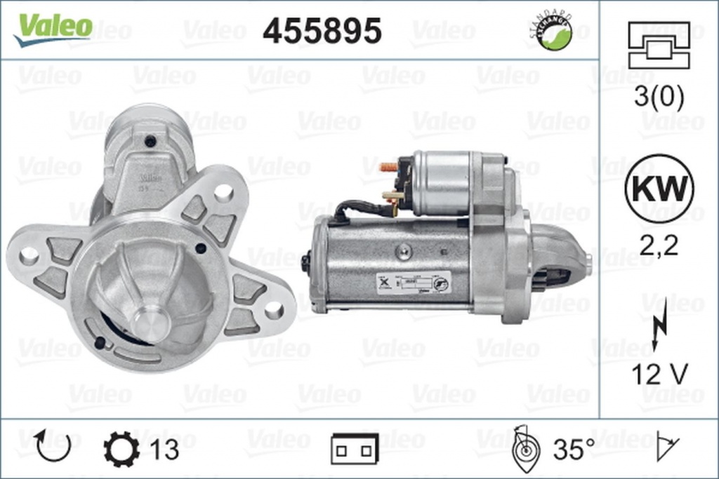 Electromotor FORD TRANSIT platou sasiu E VALEO 455895