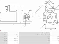 Electromotor HONDA ACCORD VI (CK, CG, CH, CF) Sedan, 03.1997 - 12.2003 AS-PL S3063