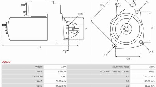 Electromotor HONDA ACCORD VII (CL) AS-PL S903