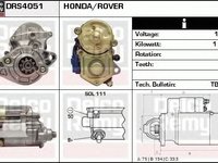 Electromotor HONDA CIVIC VI Fastback MA MB DELCOREMY DRS4051