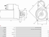 Electromotor HONDA CR-V III (RE_) Crossover, 06.2006 - AS-PL S9254