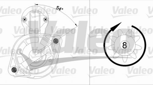 Electromotor HYUNDAI ACCENT II LC VALEO 45596