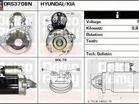 Electromotor HYUNDAI ATOS PRIME MX DELCOREMY DRS3708N