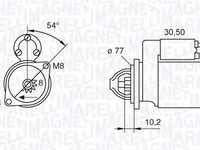 Electromotor HYUNDAI ATOS PRIME MX MAGNETI MARELLI 063280902010