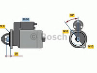 Electromotor HYUNDAI ELANTRA limuzina (XD) (2000 - 2006) Bosch 0 986 022 780