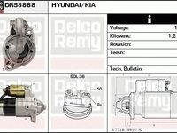 Electromotor HYUNDAI TRAJET FO DELCOREMY DRS3888