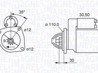 Electromotor IVECO DAILY II autobasculanta MAGNETI MARELLI 063522187740