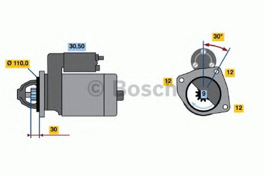 Electromotor IVECO DAILY II platou sasiu BOSCH 098