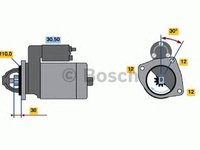 Electromotor IVECO DAILY II platou sasiu BOSCH 0986011060