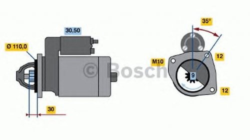 Electromotor IVECO DAILY III bus BOSCH 098601