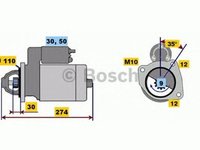 Electromotor IVECO DAILY III caroserie inchisa combi BOSCH 0001218174