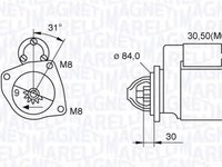 Electromotor IVECO DAILY III platou sasiu MAGNETI MARELLI 063521093070