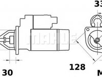 Electromotor IVECO DAILY III platou sasiu MAHLE ORIGINAL MS114