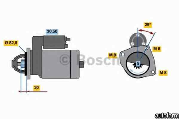 Electromotor IVECO DAILY IV platou / sasiu BOSCH 0 986 018 950
