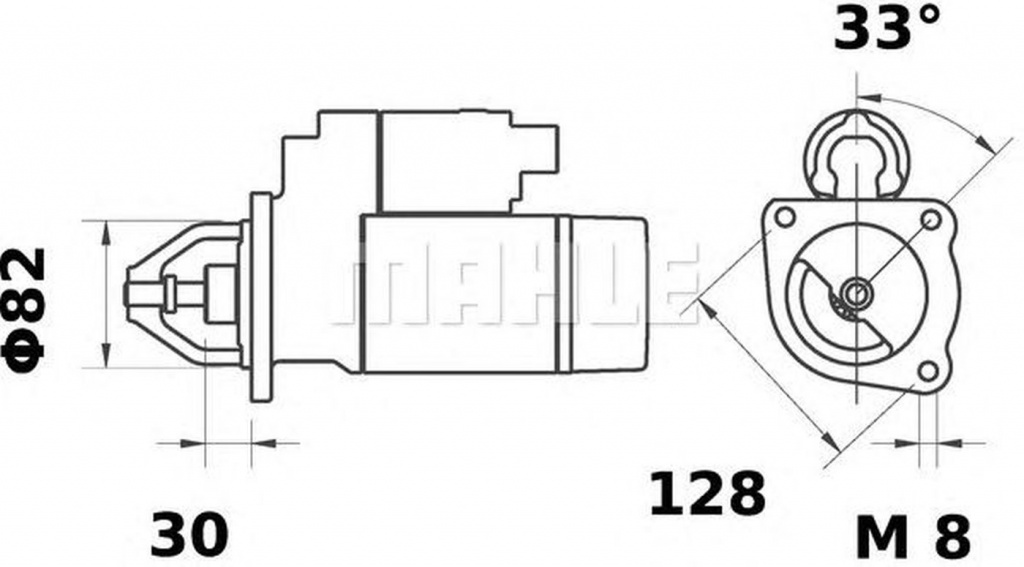 Electromotor IVECO DAILY IV platou sasiu MAHLE ORIGINAL MS114
