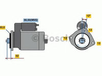 Electromotor IVECO EuroCargo (1991 - 2011) Bosch 0 986 023 430