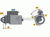 Electromotor IVECO EuroCargo BOSCH 0986011160