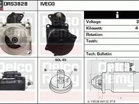 Electromotor IVECO EuroCargo DELCO REMY DRS3828