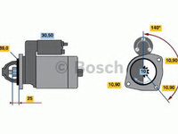 Electromotor IVECO EuroTech MT (1992 - 1998) Bosch 0 986 017 880