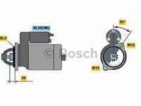 Electromotor JEEP COMMANDER XK BOSCH 0001115053