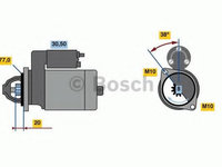 Electromotor KIA CERATO (LD) (2004 - 2016) Bosch 0 986 022 780