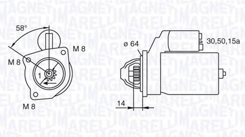 Electromotor LANCIA DEDRA 835 MAGNETI MARELLI