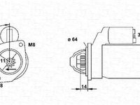 Electromotor LANCIA DELTA II 836 MAGNETI MARELLI 063221431010