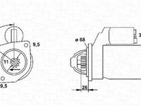 Electromotor LANCIA DELTA II 836 MAGNETI MARELLI 943251833010