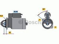 Electromotor LAND ROVER DISCOVERY I LJ LG BOSCH 0001109040