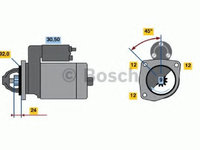 Electromotor LAND ROVER RANGE ROVER Mk II (LP) (1994 - 2002) Bosch 0 986 016 210