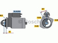 Electromotor MAN L 2000 (1993 - 2016) Bosch 0 986 020 070