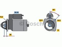 Electromotor MAZDA 323 F VI BJ BOSCH 0986018711