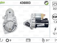 Electromotor MERCEDES-BENZ 190 W201 VALEO 436003