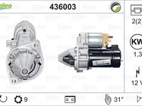 Electromotor MERCEDES-BENZ C-CLASS cupe CL203 VALEO 436003