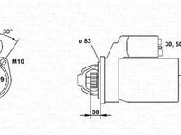 Electromotor MERCEDES-BENZ E-CLASS Cabriolet A124 MAGNETI MARELLI 943251694010