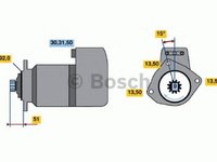 Electromotor MERCEDES-BENZ MK BOSCH 0986016520