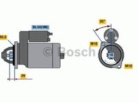 Electromotor MERCEDES-BENZ SPRINTER 5-t caroserie 906 BOSCH 0001115070