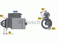 Electromotor MERCEDES-BENZ UNIMOG BOSCH 0986011150