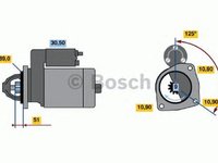 Electromotor MERCEDES-BENZ UNIMOG BOSCH 0986017240