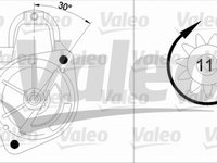 Electromotor MERCEDES-BENZ VITO bus W639 VALEO 455554