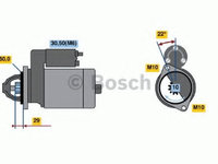 Electromotor MERCEDES CLS (C219) (2004 - 2011) Bosch 0 986 021 320