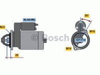 Electromotor MERCEDES E-CLASS (W210) (1995 - 2003) Bosch 0 986 017 260