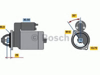 Electromotor MERCEDES E-CLASS (W211) (2002 - 2009) Bosch 0 986 019 500