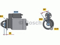 Electromotor MERCEDES M-CLASS (W163) (1998 - 2005) Bosch 0 986 019 500