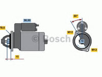 Electromotor MERCEDES S-CLASS cupe (C126) (1980 - 1991) Bosch 0 986 014 940