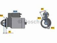Electromotor MERCEDES S-CLASS (W126) (1979 - 1991) Bosch 0 986 014 940